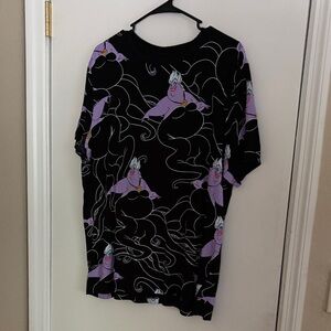 Disney Black and Purple Ursula Graphic Women's Top